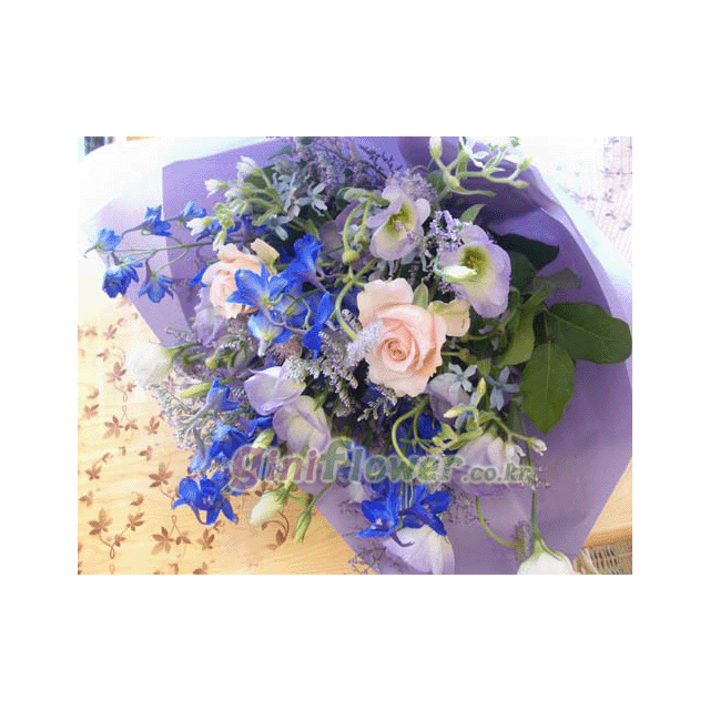 (일본) 블루 꽃다발 특대